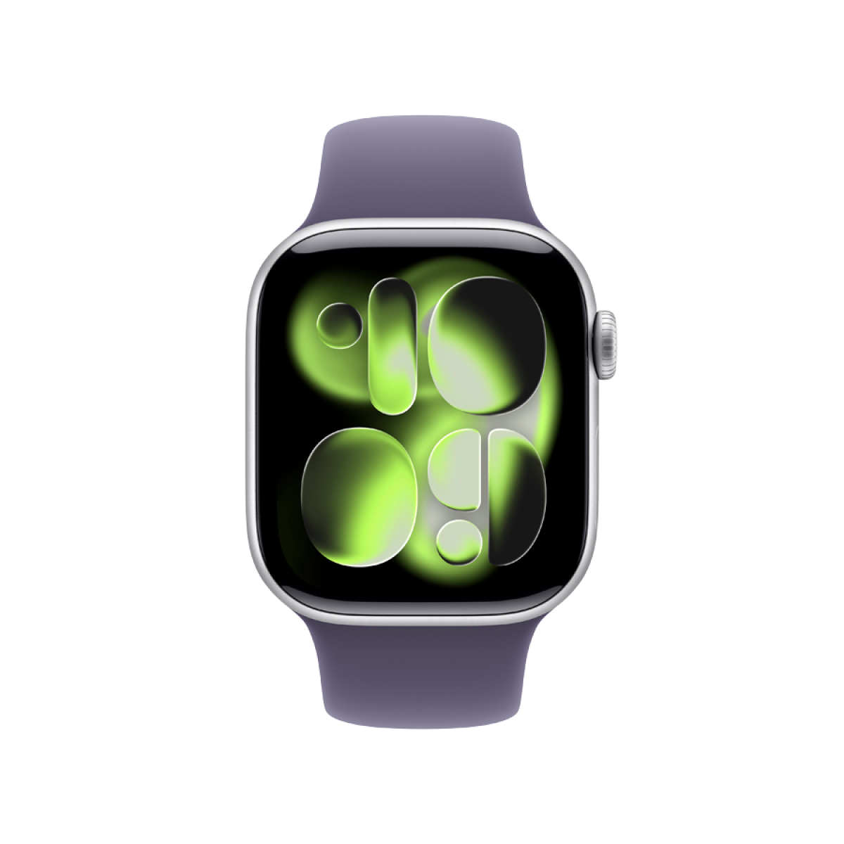 Apple Watch Series 11 GPS 42mm Silver Aluminium Case with Purple Fog Sport Band - S/M,Model A3331 - Image 6