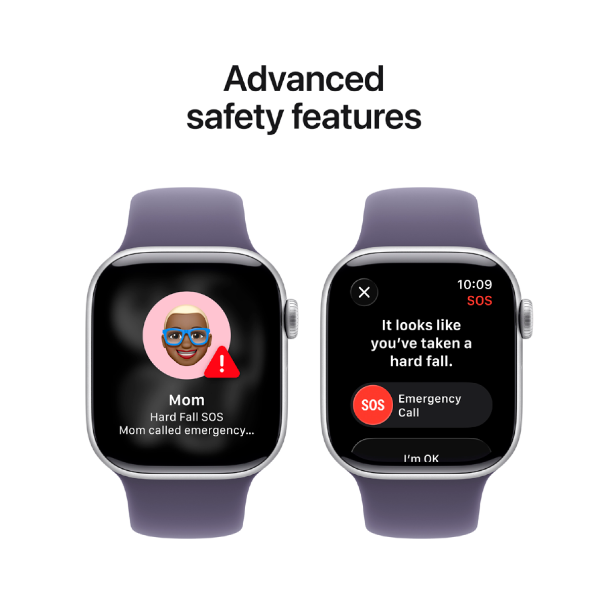 Apple Watch Series 11 GPS 42mm Silver Aluminium Case with Purple Fog Sport Band - S/M,Model A3331 - Image 10