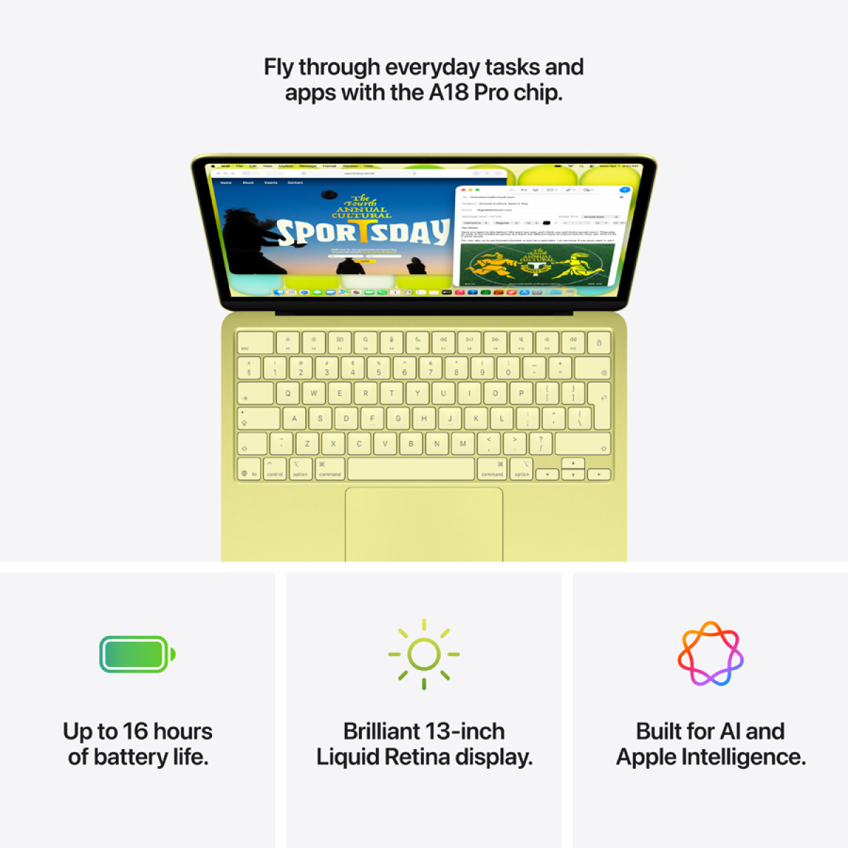 13-inch MacBook Neo: Apple A18 Pro chip with 6-core CPU and 5-core GPU, 8GB, 256GB SSD - Indigo,Model A3404 - Image 20